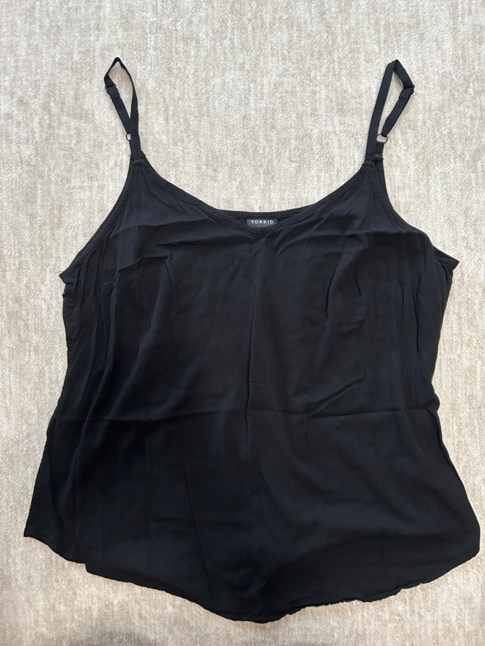torrid Black Adjustable Strap Camisole